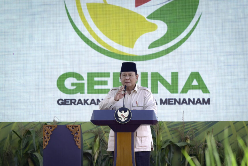 luncurkan gerina, presiden apresiasi partisipasi aktif wujudkan ketahanan pangan nasional