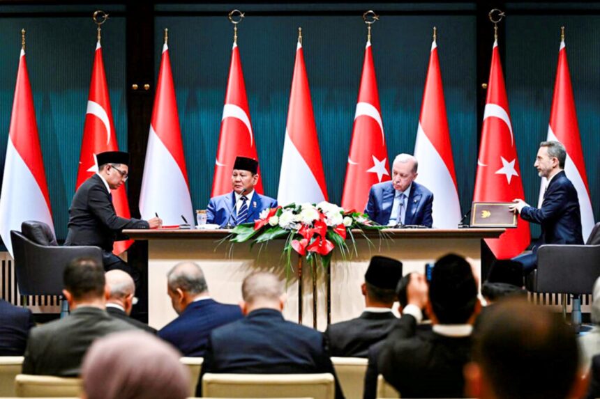president prabowo, president erdoğan witness mou signing in ankara