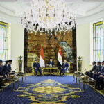 presiden prabowo kunjungi istana al ittihadiya, disambut resmi presiden el-sisi