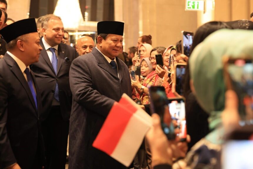 president prabowo warmly welcomed in türkiye