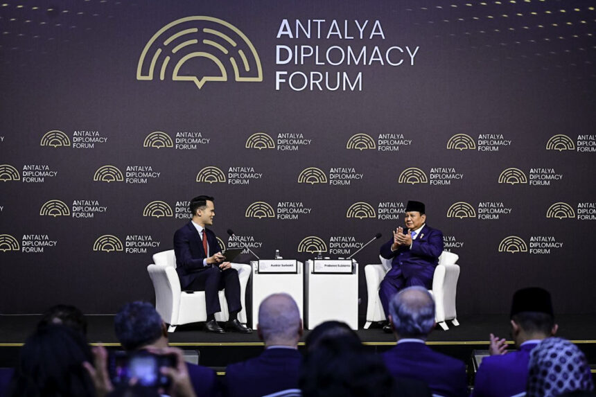 presiden prabowo serukan keadilan untuk palestina di adf talk 2025