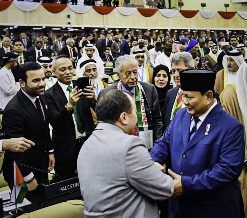 presiden prabowo serukan persatuan dunia islam dan tindakan nyata dukung palestina
