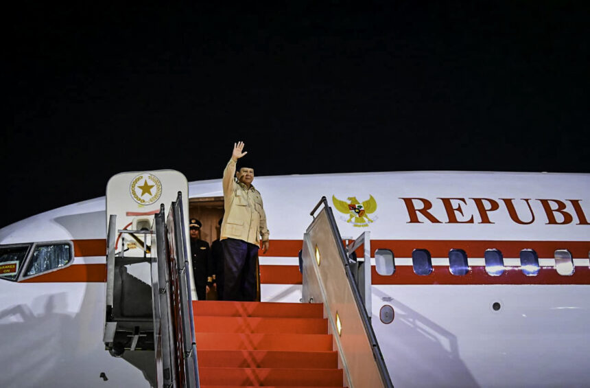 presiden prabowo lawatan ke kawasan timur tengah dan turkiye