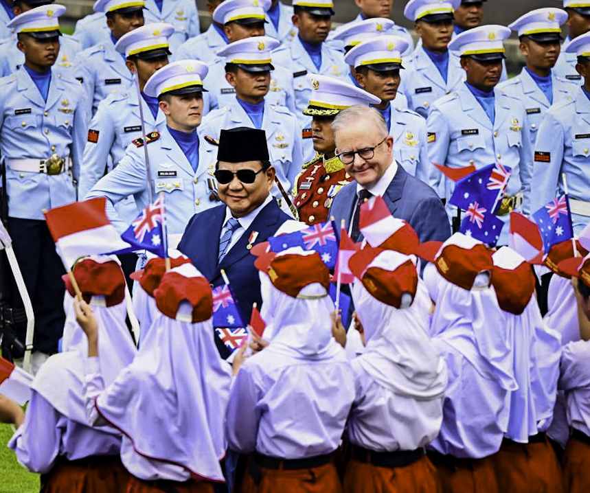 kunjungan perdana pasca terpilih kembali, pm albanese disambut meriah di istana merdeka jakarta
