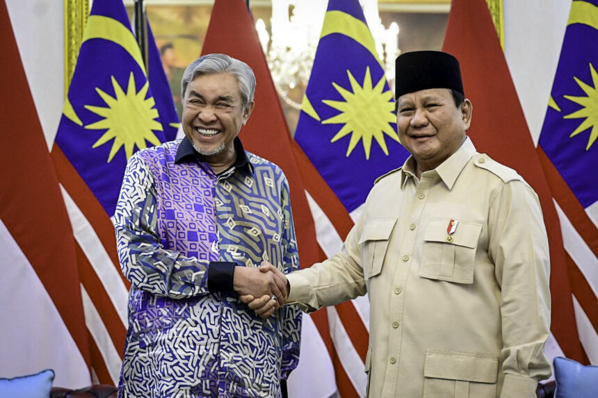 president prabowo subianto welcomes malaysian deputy pm