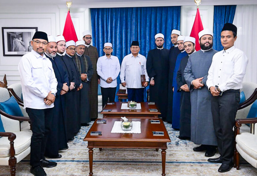 presiden prabowo terima kunjungan ustaz adi hidayat dan perwakilan al azhar kairo