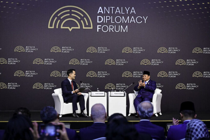 president prabowo subianto calls for justice for palestine at adf talk 2025