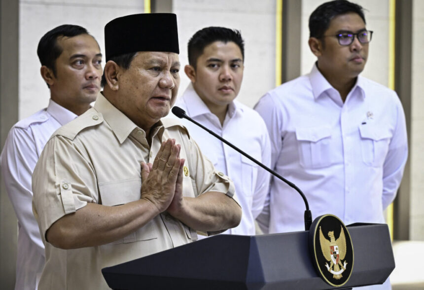 presiden prabowo ucapkan selamat menunaikan ibadah puasa ramadan 1446 h