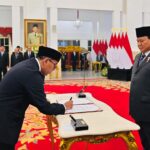 presiden prabowo lantik brian yuliarto sebagai mendiktisaintek