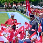 presiden prabowo sambut presiden erdogan dalam upacara kenegaraan di istana bogor