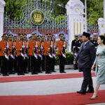 tiba di government house thailand, presiden prabowo disambut dengan upacara resmi