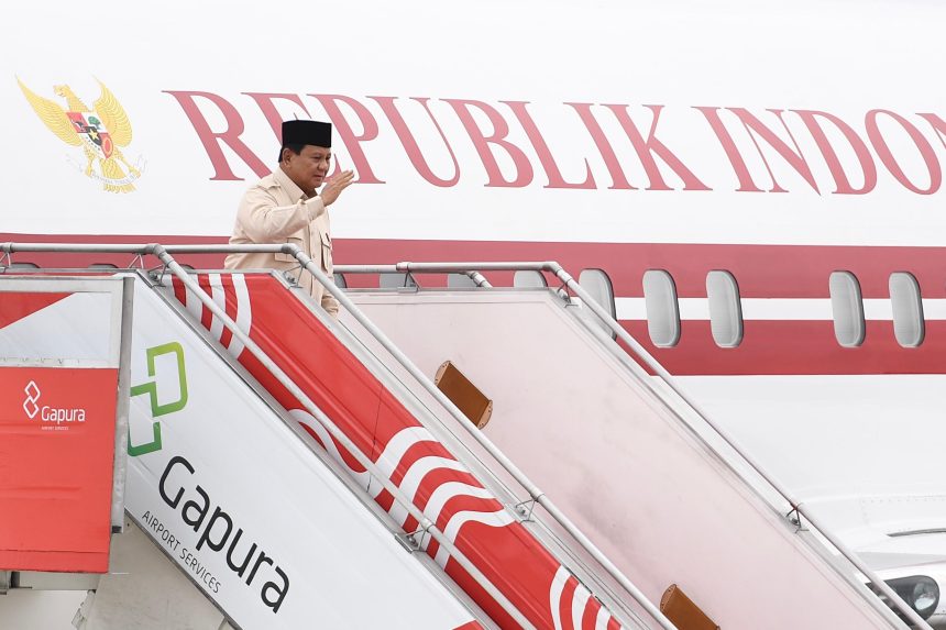 bertolak ke mesir, presiden prabowo akan kunjungan kenegaraan hingga hadiri ktt d-8