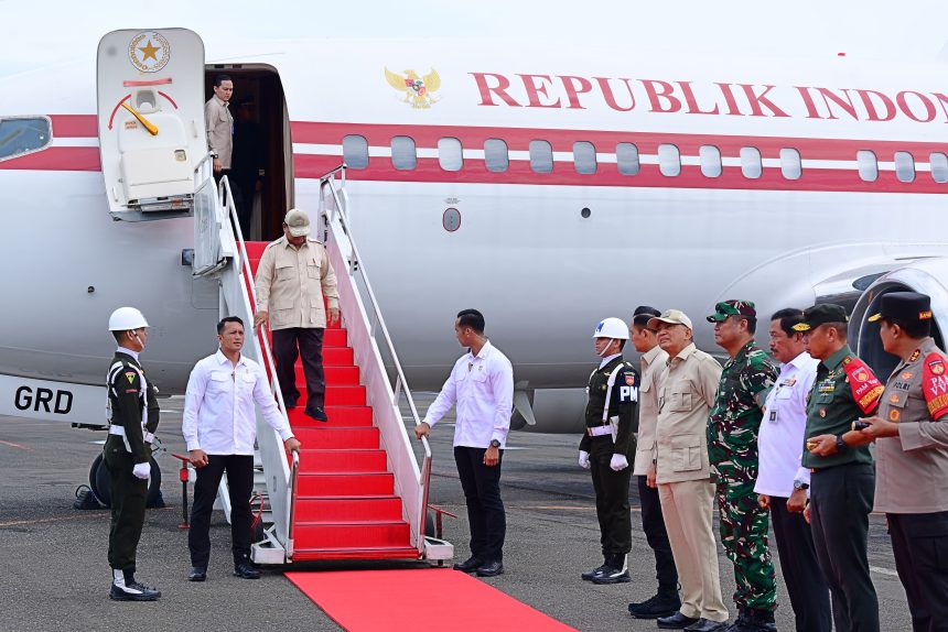 tiba di semarang, presiden prabowo akan resmikan flyover madukoro hingga hadiri apel kasatwil polri tahun 2024
