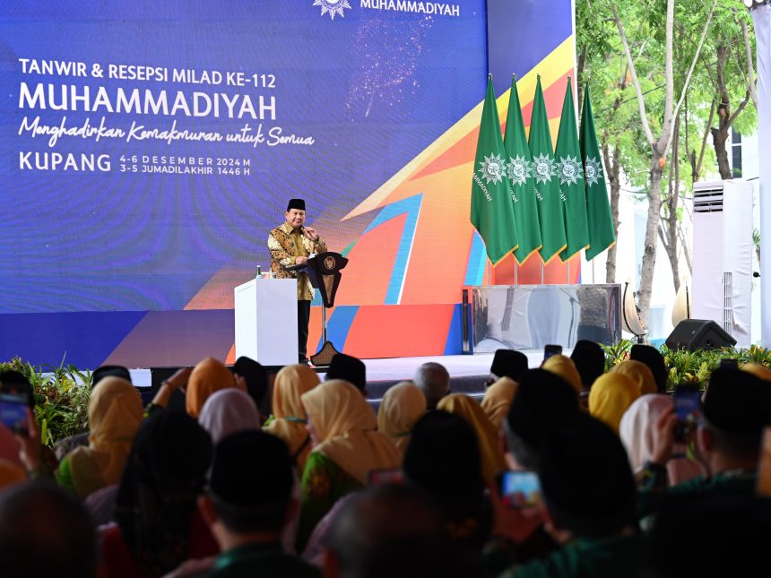 presiden prabowo subianto buka sidang tanwir dan resepsi milad ke-112 muhammadiyah di kupang
