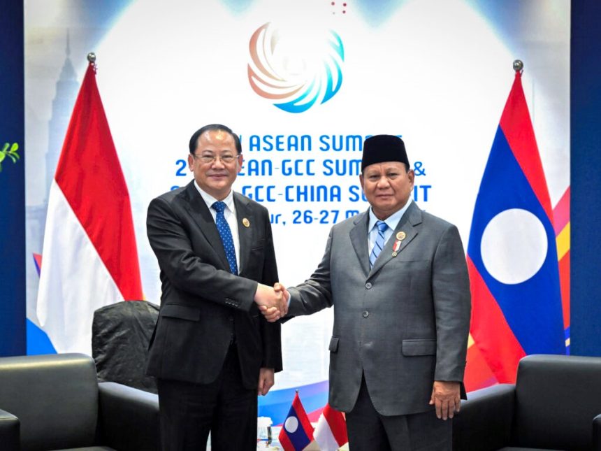 president prabowo, pm siphandone discuss enhanced trade sector