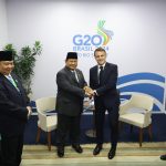 presiden prabowo gelar pertemuan bilateral dengan presiden macron di ktt g20 brasil