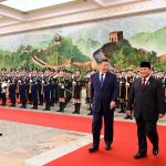 kunjungan kenegaraan perdana, presiden prabowo disambut upacara kenegaraan oleh presiden xi jinping
