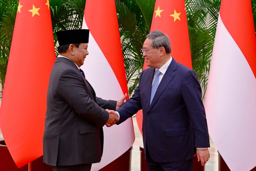 presiden prabowo dan pm li qiang tekankan pentingnya kemitraan indonesia-tiongkok