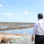 presiden prabowo tinjau infrastruktur areal lumbung pangan di wanam, merauke