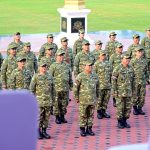 senam pagi dan kebersamaan kabinet merah putih di akademi militer magelang