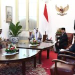 presiden prabowo subianto terima kunjungan utusan khusus persatuan emirat arab dan mesir di istana merdeka