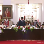 presiden prabowo subianto jamu tamu negara dan perwakilan negara sahabat di istana negara, jakarta