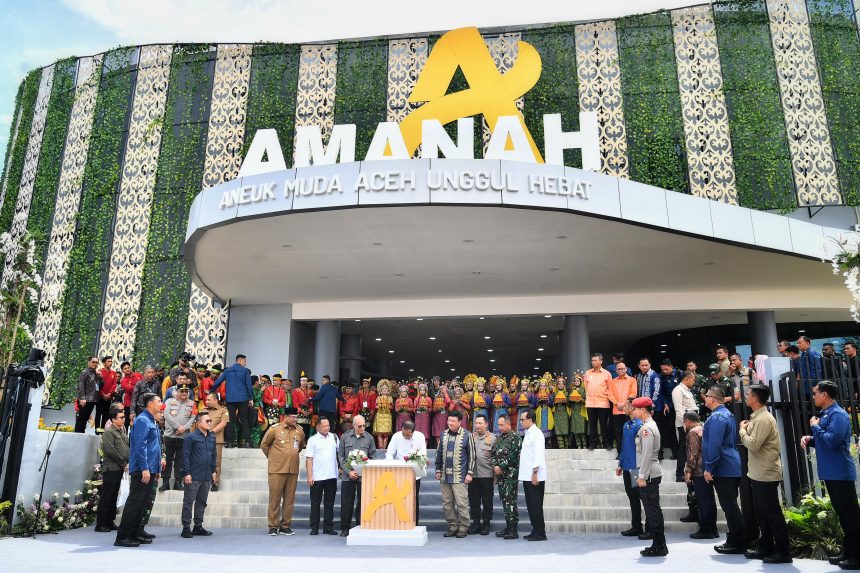 dukung kreativitas lokal, presiden jokowi resmikan amanah youth creative hub di aceh
