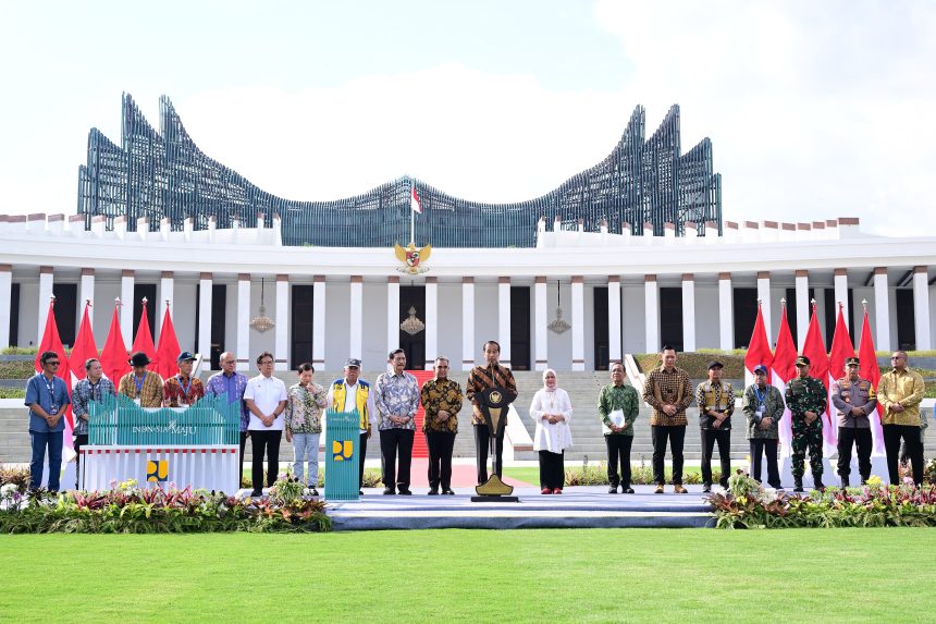 presiden jokowi resmikan istana negara di ibu kota nusantara