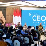 presiden jokowi tegaskan pentingnya hilirisasi industri dan citra global di kompas100 ceo forum
