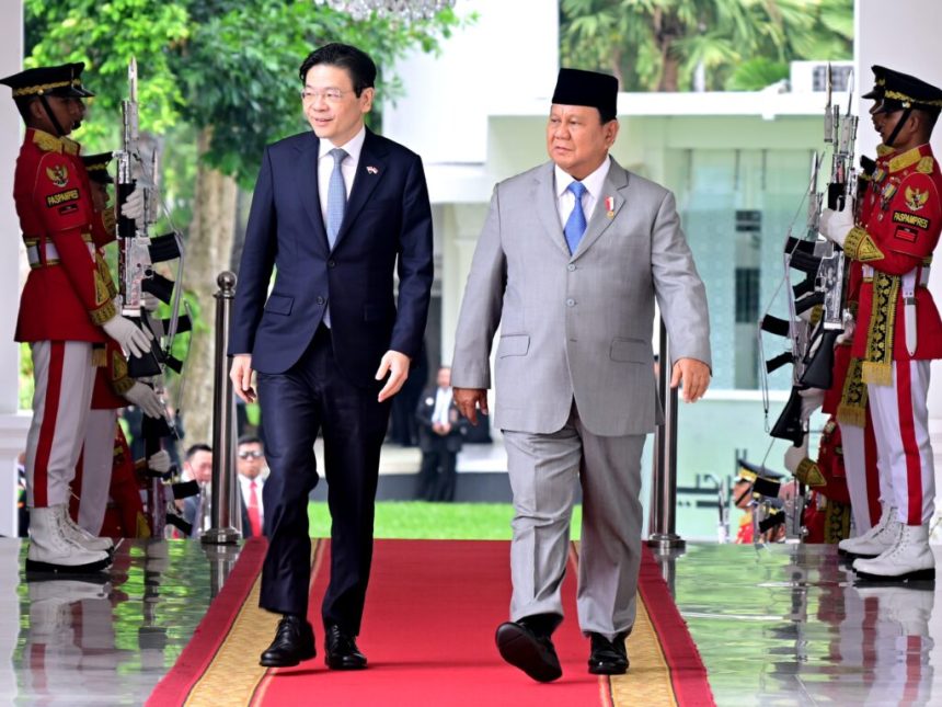 president prabowo receives visit from singapore’s prime minister lawrence wong