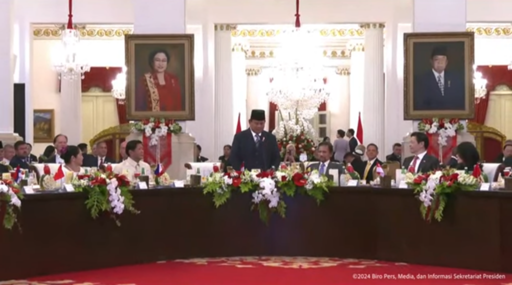 presiden prabowo subianto jamu tamu negara dan perwakilan negara sahabat di istana negara, jakarta 18 presiden prabowo subianto jamu tamu negara dan perwakilan negara sahabat di istana negara, jakarta