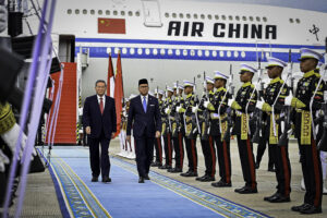 chinese premier li qiang arrives in indonesia for three-day official visit