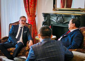 president prabowo welcomes czech pm petr fiala during brief stopover in prague 18 president prabowo welcomes czech pm petr fiala during brief stopover in prague