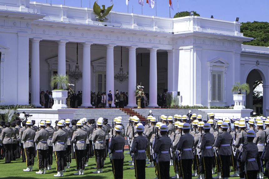 farewell-welcome ceremony for indonesia’s president from jokowi to prabowo subianto