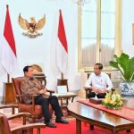 presiden jokowi terima kunjungan sby di istana merdeka
