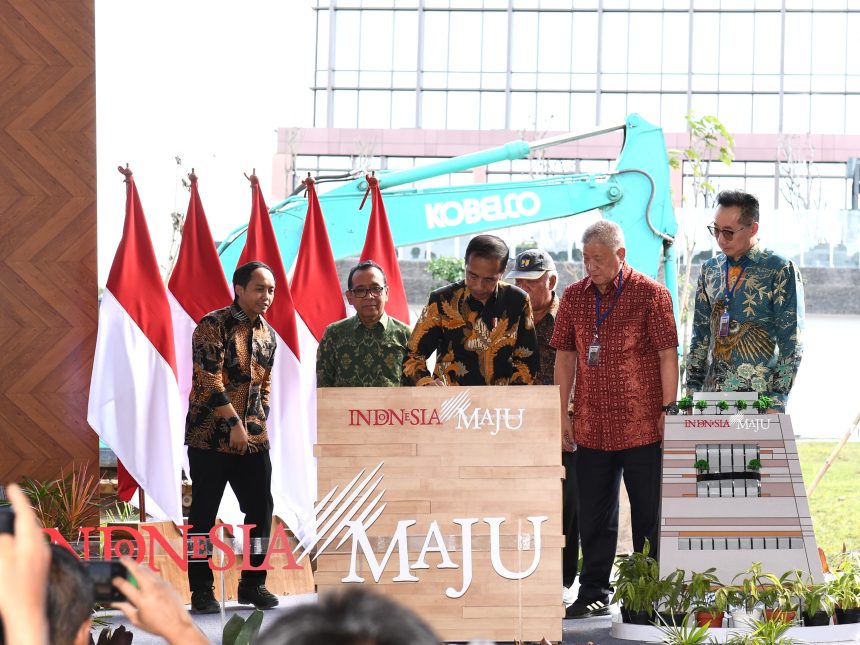 presiden jokowi resmikan swissotel nusantara dan groundbreaking nusantara mal duty free