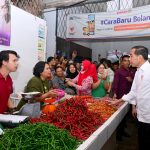 presiden jokowi pantau harga komoditas di delimas pasar raya lubuk pakam