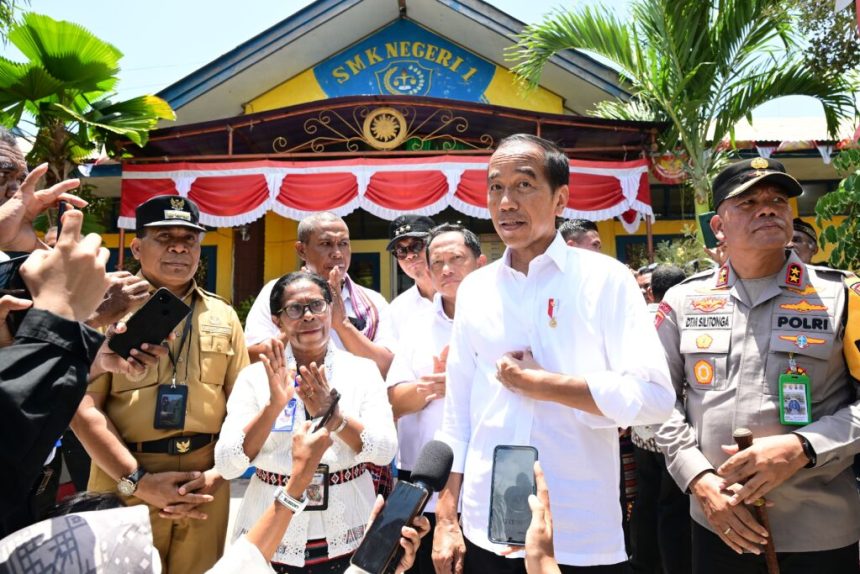 president jokowi visits alor island