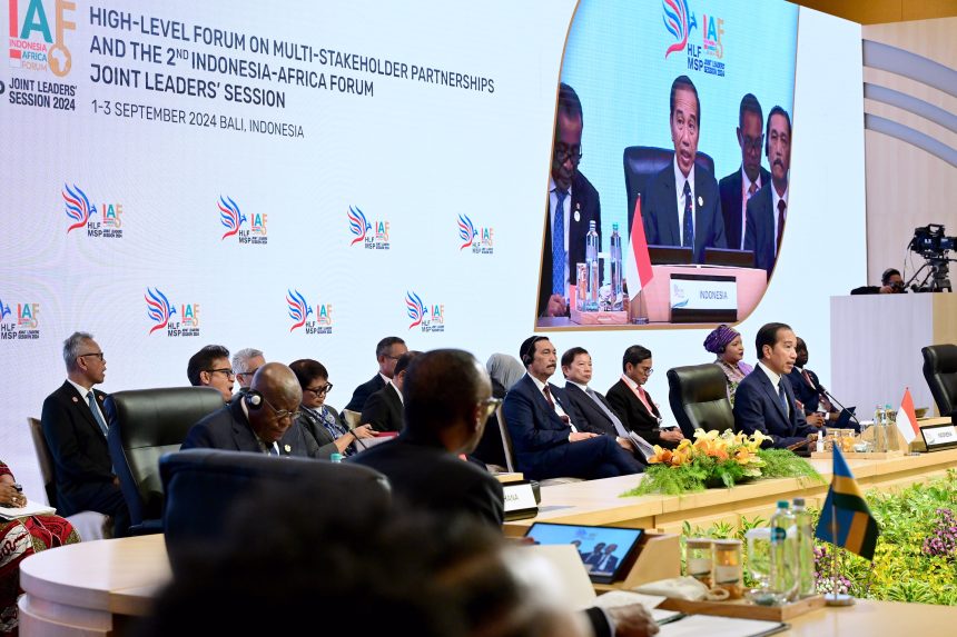 presiden buka forum tingkat tinggi kemitraan multipihak dan forum ke-2 indonesia-afrika di bali