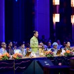 presiden jokowi gelar santap malam bersama pemimpin dan delegasi indonesia africa forum