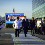 president prabowo sends off french president macron following state visit