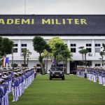 president prabowo, president macron inspect cadet troops at magelang military academy