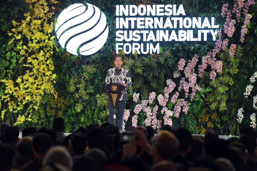 buka indonesia international sustainability forum 2024, presiden jokowi sampaikan strategi penanganan perubahan iklim
