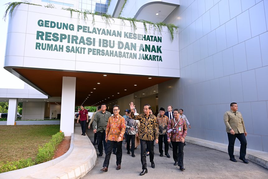 presiden jokowi resmikan fasilitas respirasi kesehatan ibu dan anak rs persahabatan