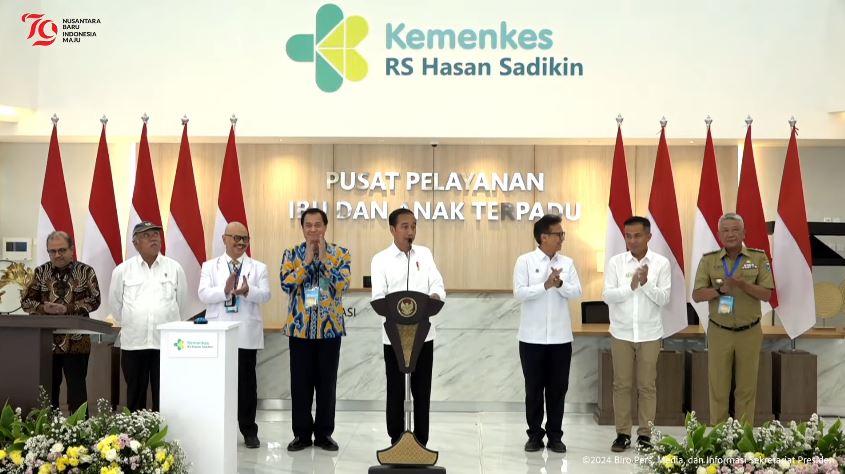 gedung baru rshs bandung, presiden jokowi: standar kualitas pelayanan ibu dan anak