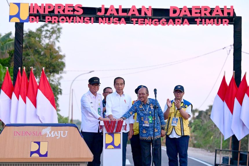 president jokowi inaugurates 27 road sections in east nusa tenggara province