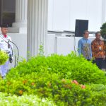 presidential office personnel pledge allegiance to pancasila in pancasila sanctity day ceremony