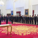 presiden lantik 3 menteri dan 1 wakil menteri kabinet indonesia maju sisa masa jabatan periode tahun 2019-2024