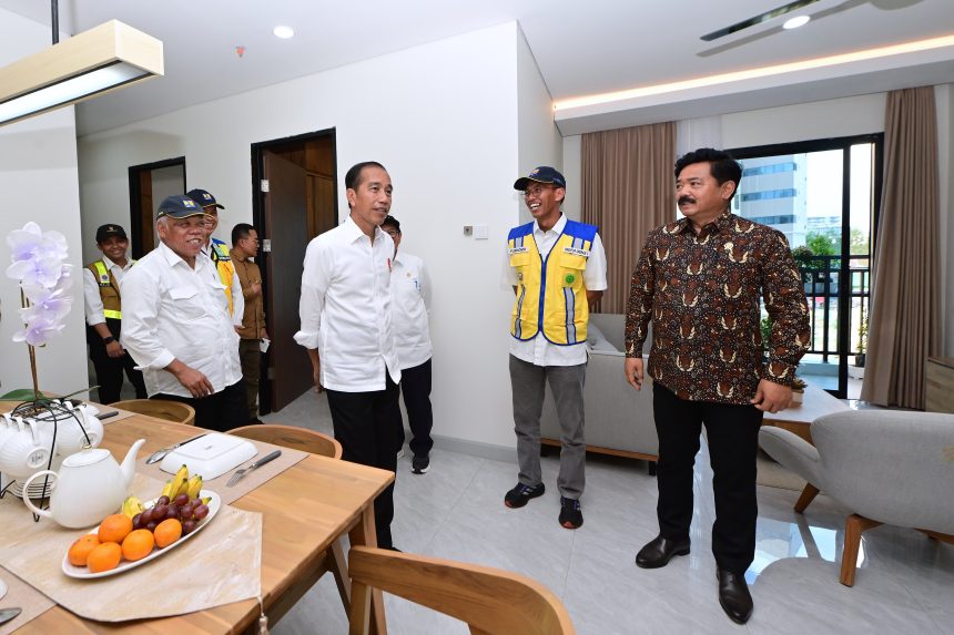 presiden jokowi tinjau tower hunian asn di ikn, tekankan pengelolaan digital dan modern
