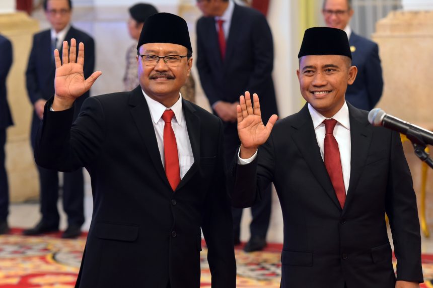 saifullah yusuf inaugurated as social affairs minister, eddy hartono as counter-terrorism agency head